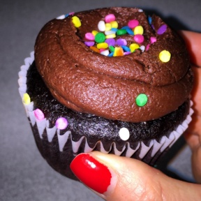 Gluten-free chocolate cupcake from Billy's Bakery